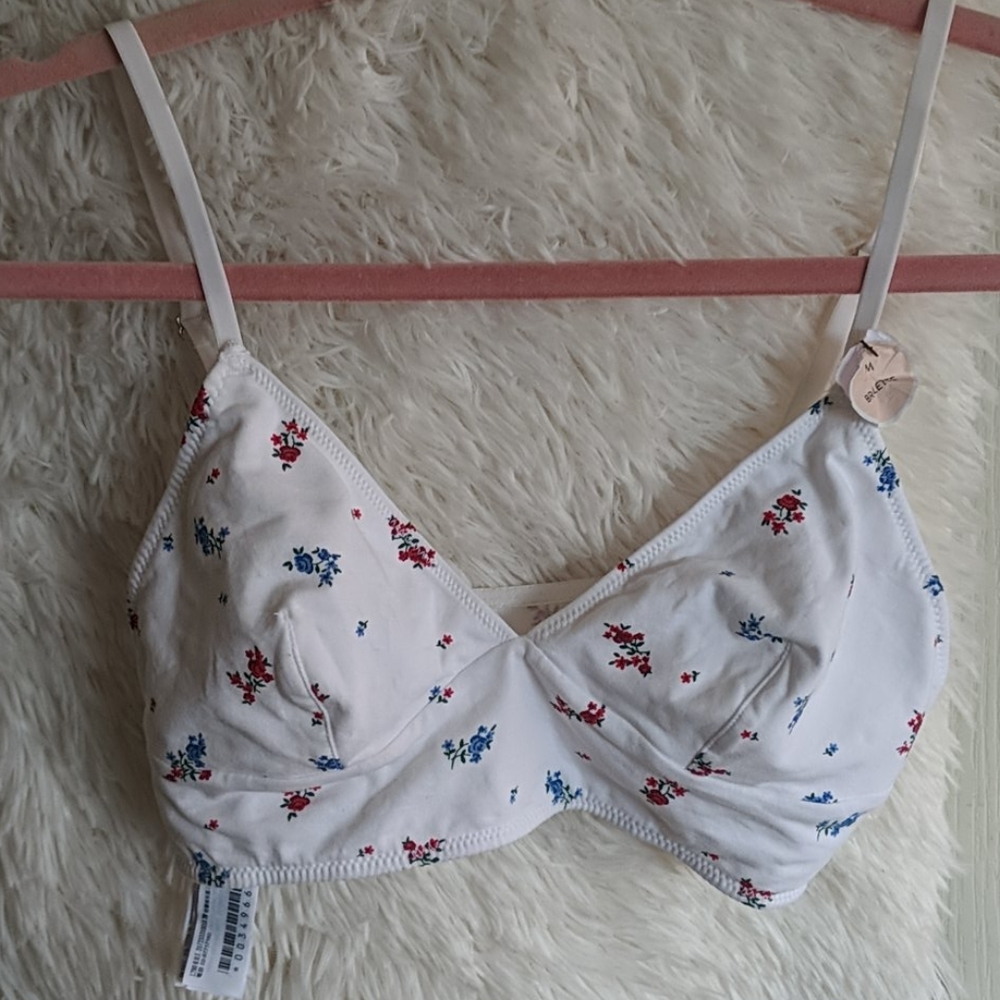 Floral bralette top size Medium